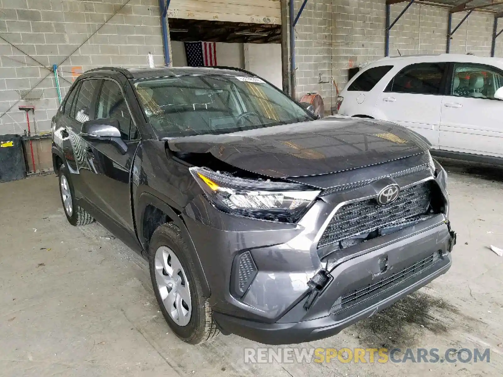 1 Photograph of a damaged car JTMK1RFVXKD034634 TOYOTA RAV4 LE 2019