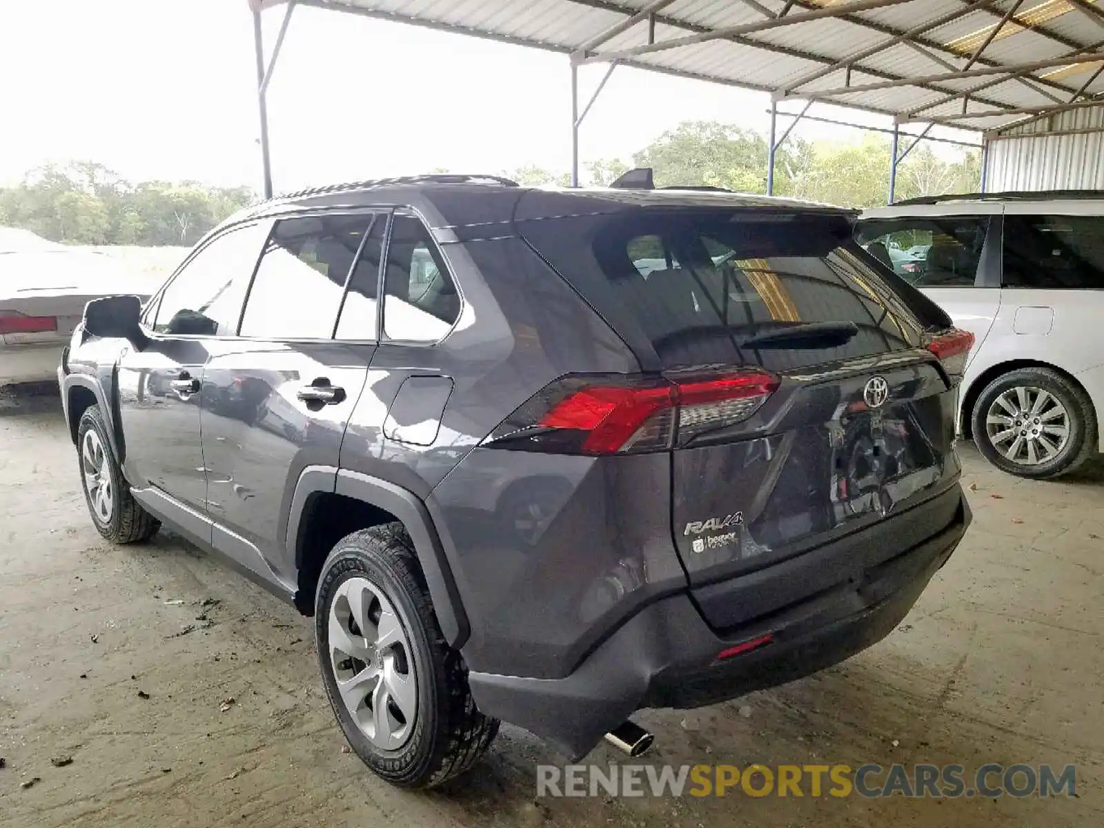 3 Photograph of a damaged car JTMK1RFVXKD034634 TOYOTA RAV4 LE 2019