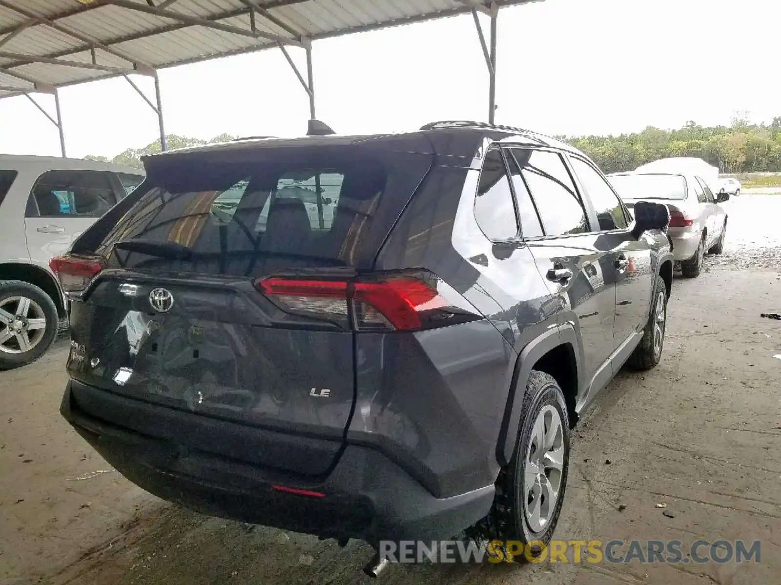 4 Photograph of a damaged car JTMK1RFVXKD034634 TOYOTA RAV4 LE 2019