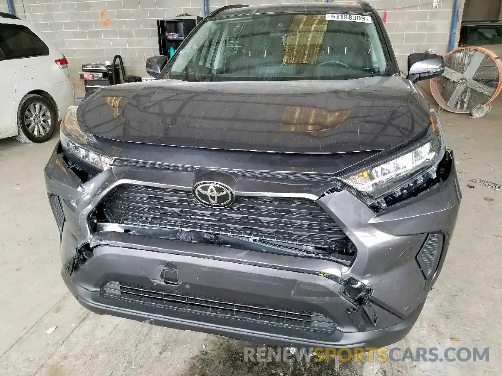 9 Photograph of a damaged car JTMK1RFVXKD034634 TOYOTA RAV4 LE 2019