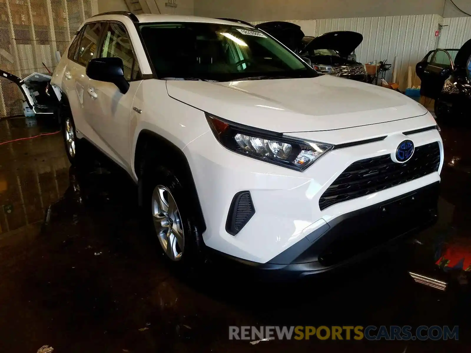 1 Photograph of a damaged car JTMLWRFV1KD035788 TOYOTA RAV4 LE 2019