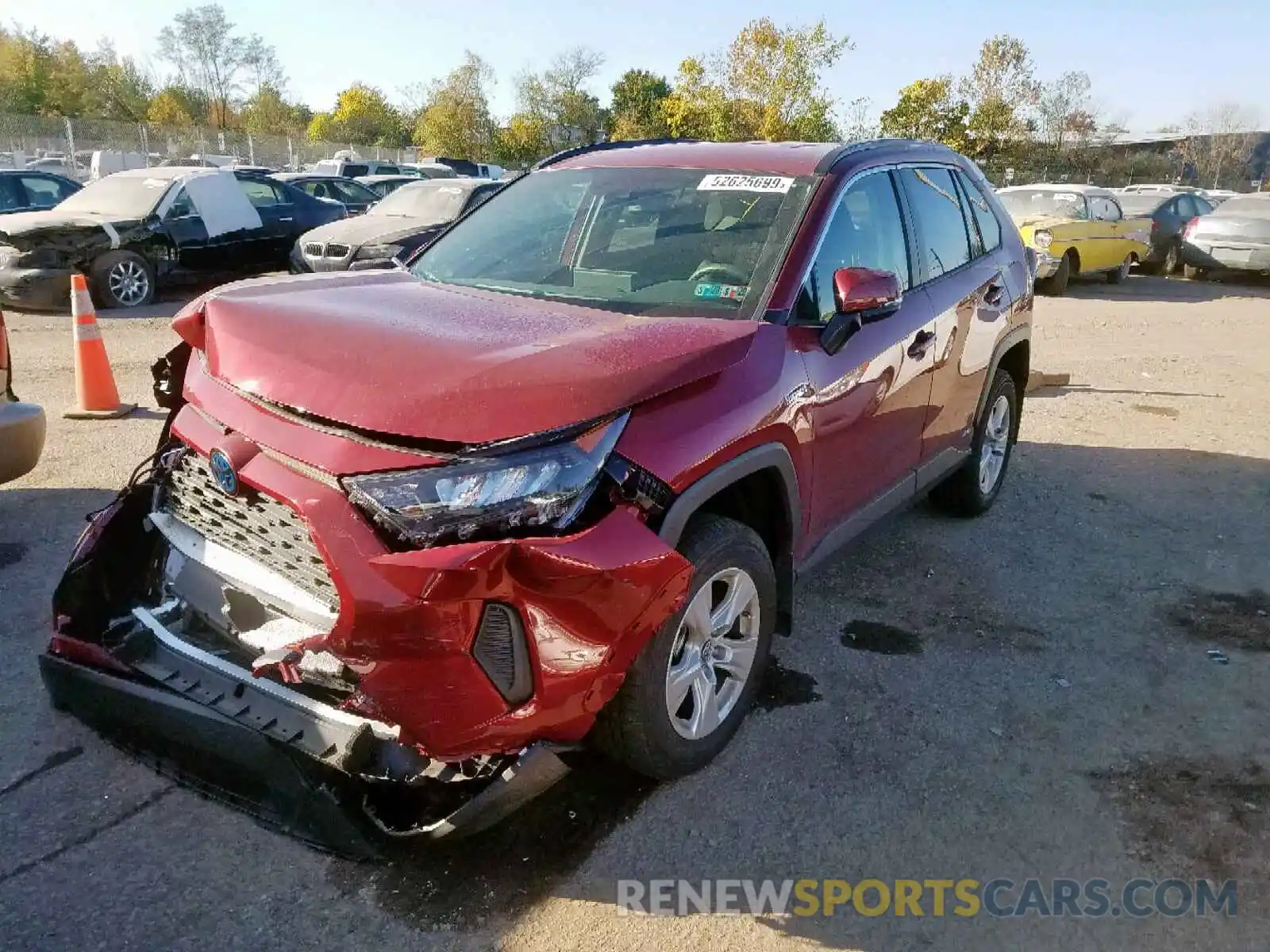 2 Photograph of a damaged car JTMMWRFV1KD012564 TOYOTA RAV4 LE 2019