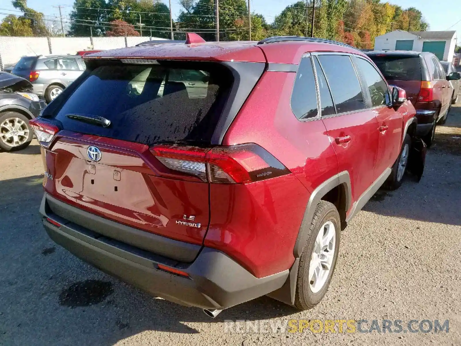 4 Photograph of a damaged car JTMMWRFV1KD012564 TOYOTA RAV4 LE 2019