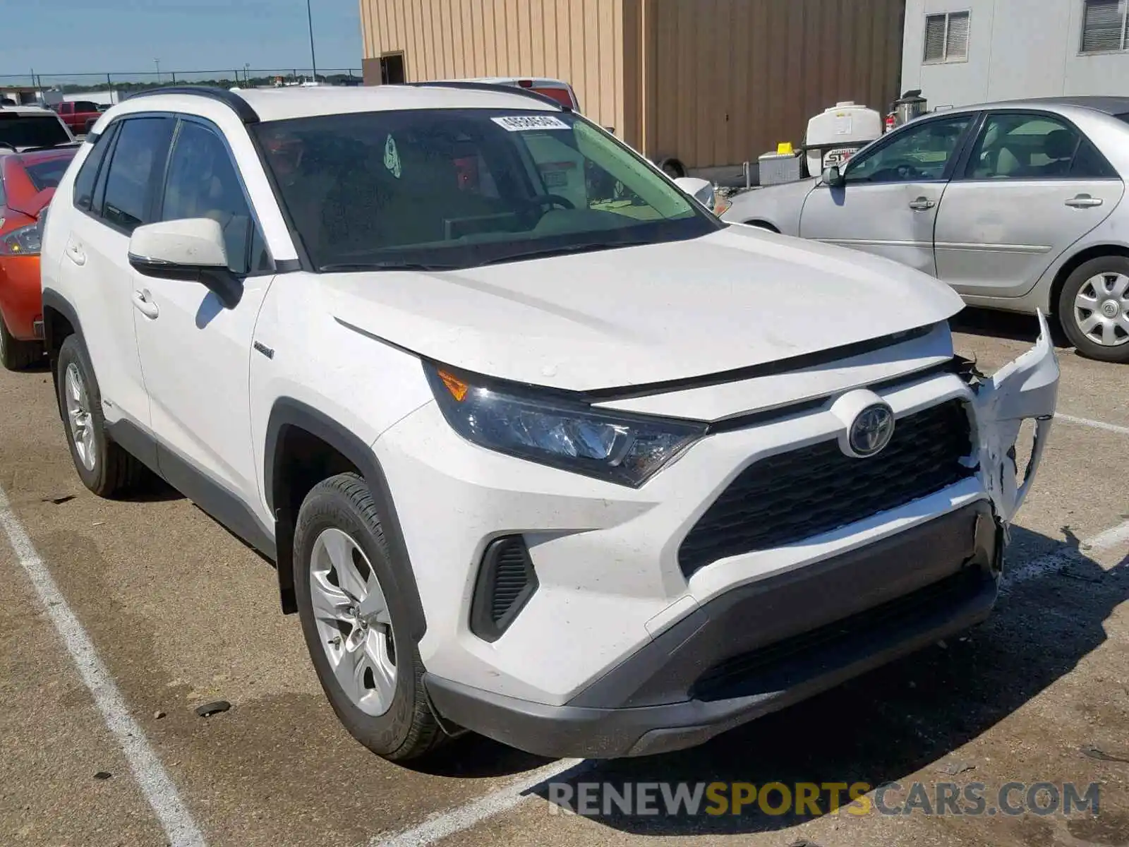 1 Photograph of a damaged car JTMMWRFV2KD012203 TOYOTA RAV4 LE 2019