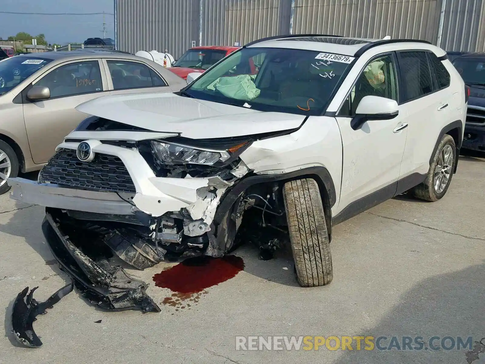 2 Photograph of a damaged car JTMN1RFV0KJ001429 TOYOTA RAV4 LIMIT 2019