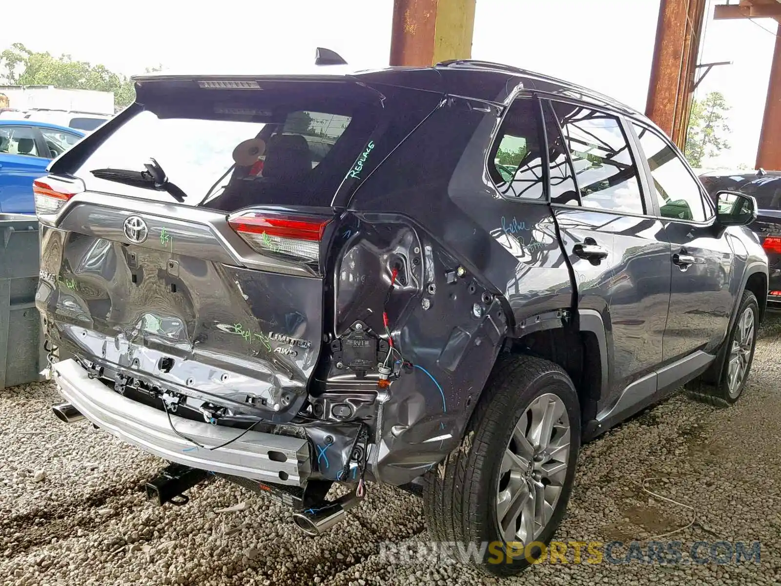 4 Фотография поврежденного автомобиля JTMN1RFV7KD519603 TOYOTA RAV4 LIMIT 2019