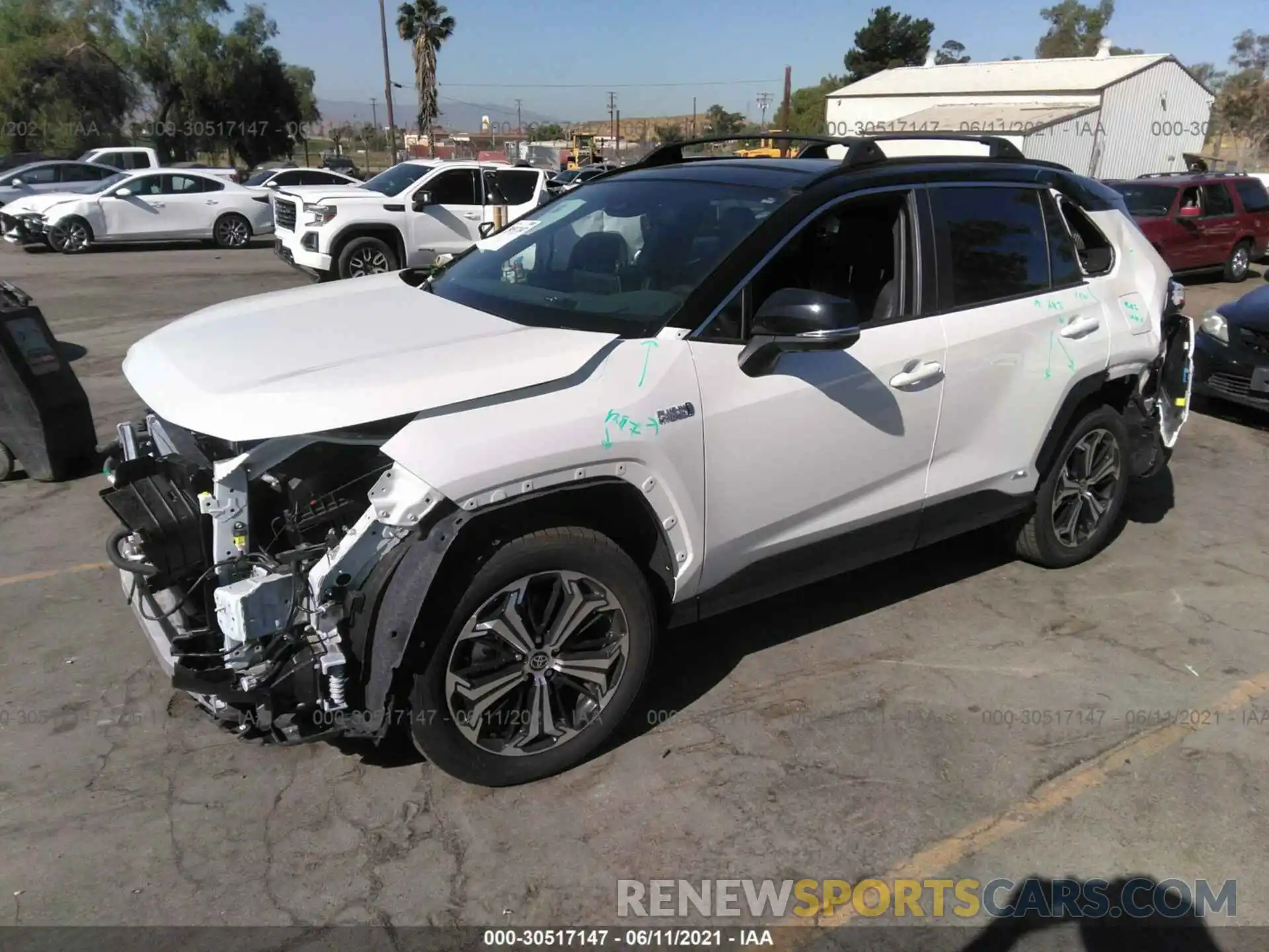 2 Photograph of a damaged car JTMFB3FV5MD012751 TOYOTA RAV4 PRIME 2021