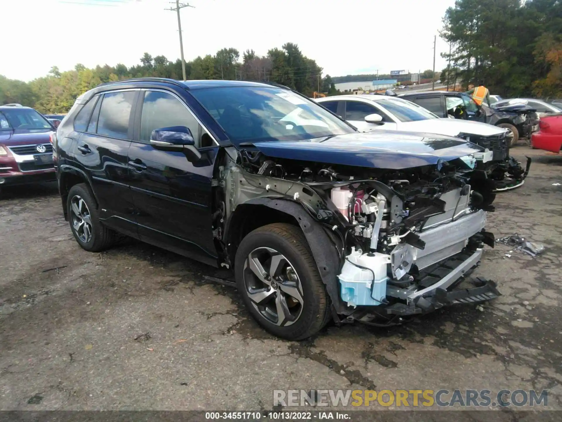 1 Photograph of a damaged car JTMAB3FV9ND076707 TOYOTA RAV4 PRIME 2022