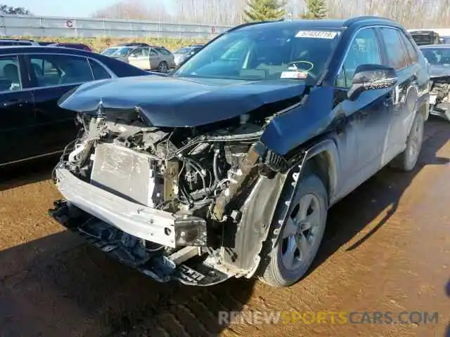 2 Photograph of a damaged car 2T3P1RFV2KW054773 TOYOTA RAV4 XLE 2019