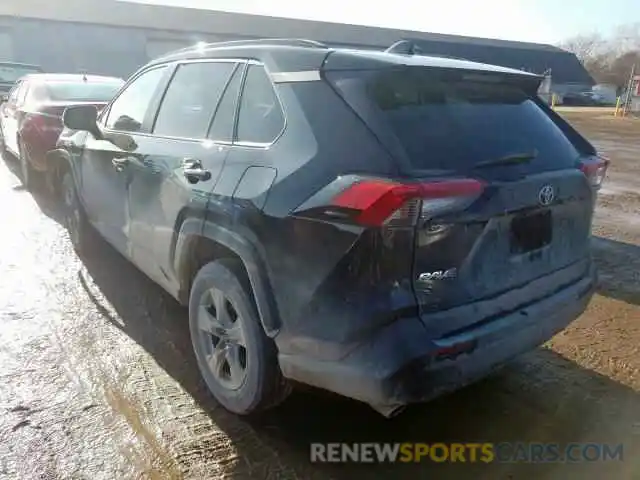 3 Photograph of a damaged car 2T3P1RFV2KW054773 TOYOTA RAV4 XLE 2019