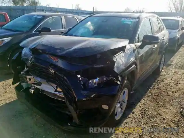 2 Photograph of a damaged car 2T3P1RFV3KC015434 TOYOTA RAV4 XLE 2019