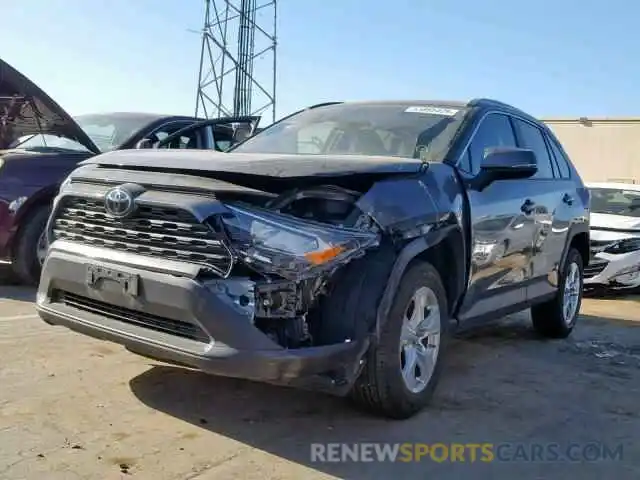 2 Photograph of a damaged car 2T3P1RFV4KW007812 TOYOTA RAV4 XLE 2019