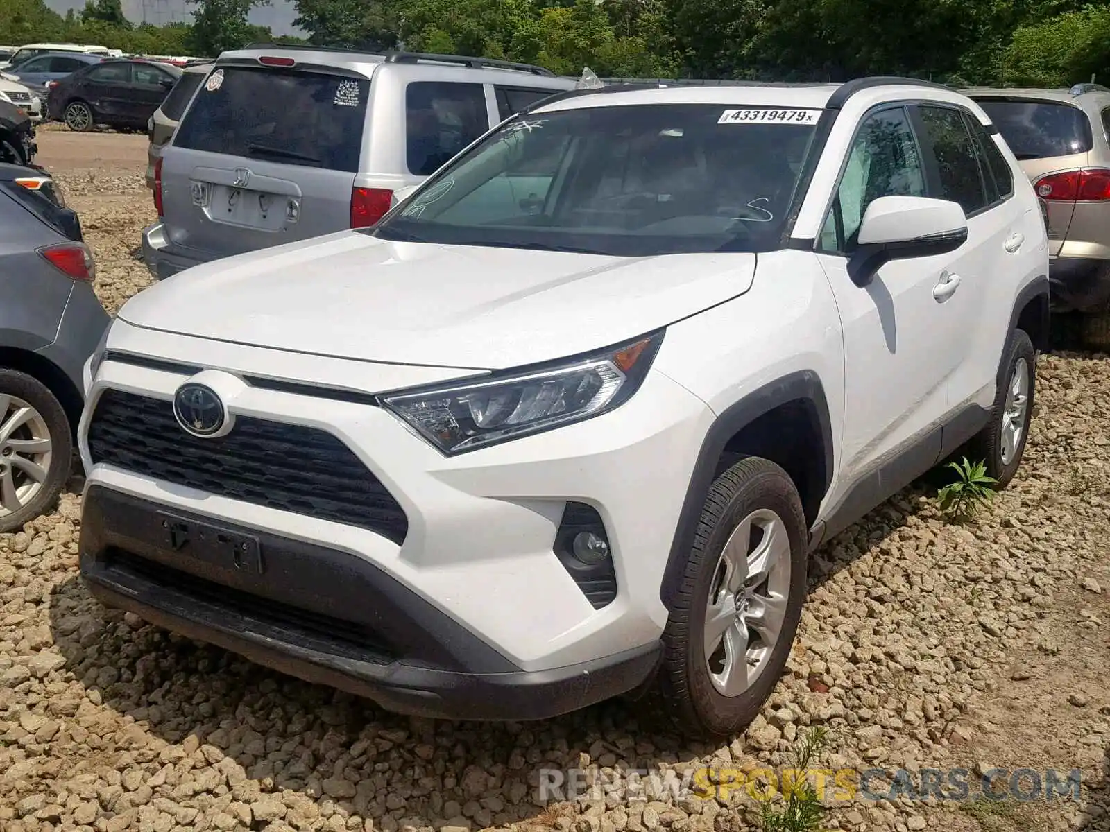 2 Фотография поврежденного автомобиля 2T3P1RFV6KW020223 TOYOTA RAV4 XLE 2019