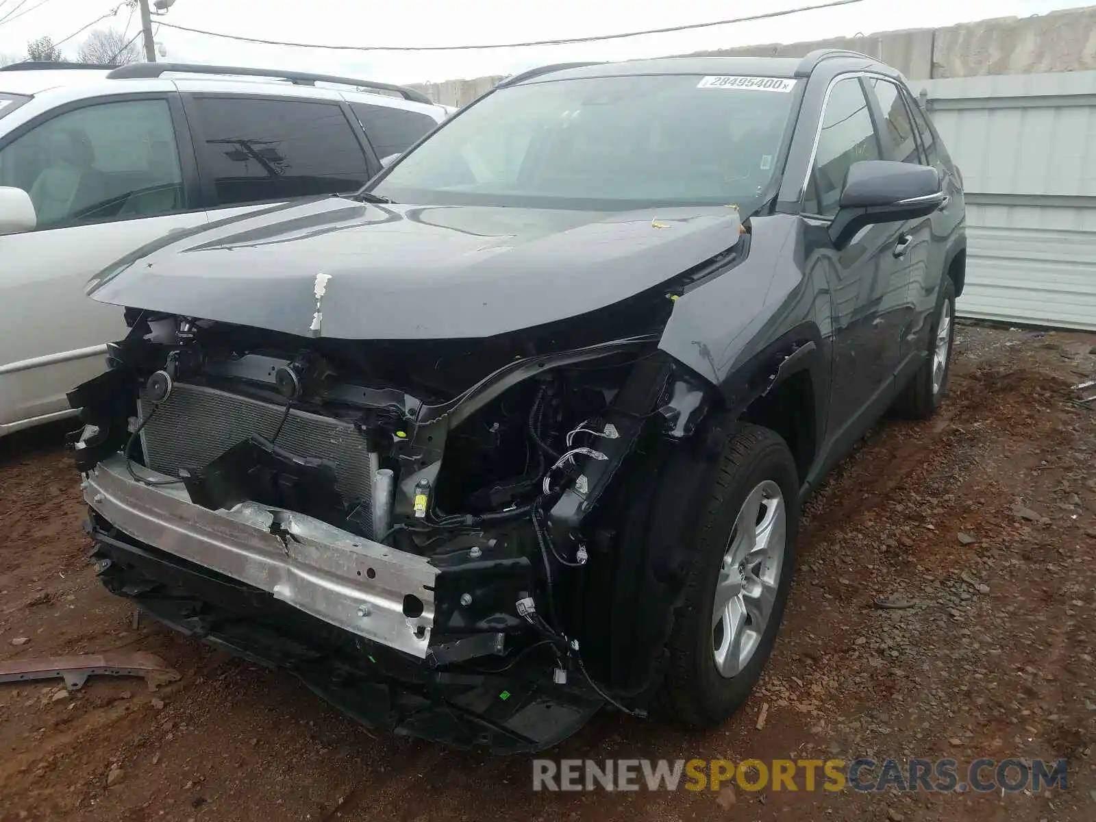 2 Photograph of a damaged car 2T3P1RFV7KC009197 TOYOTA RAV4 XLE 2019