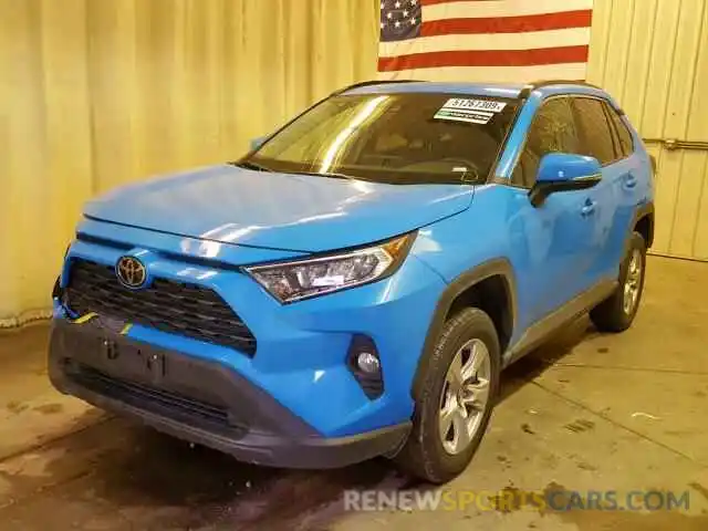 2 Photograph of a damaged car 2T3P1RFV7KW034566 TOYOTA RAV4 XLE 2019