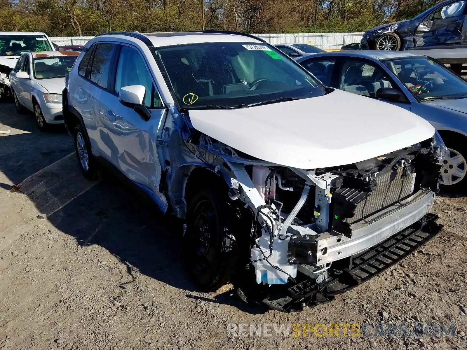 1 Photograph of a damaged car 2T3P1RFV8KW041977 TOYOTA RAV4 XLE 2019