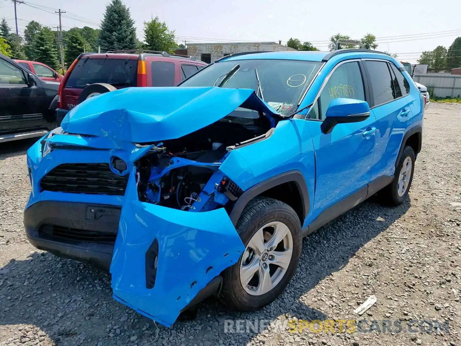 2 Фотография поврежденного автомобиля 2T3P1RFV9KC003725 TOYOTA RAV4 XLE 2019