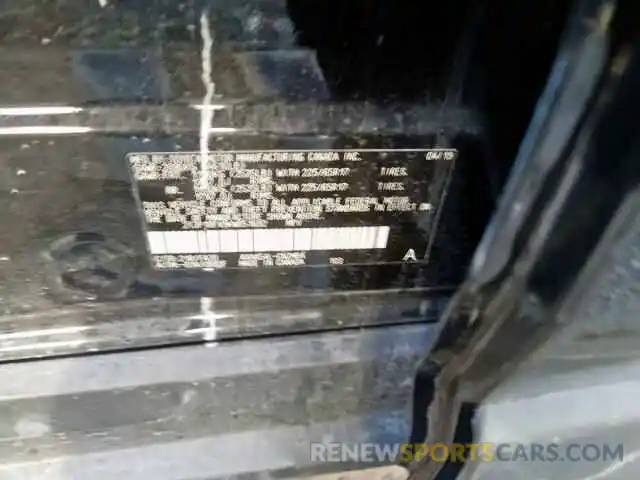 10 Photograph of a damaged car 2T3P1RFV9KW051692 TOYOTA RAV4 XLE 2019