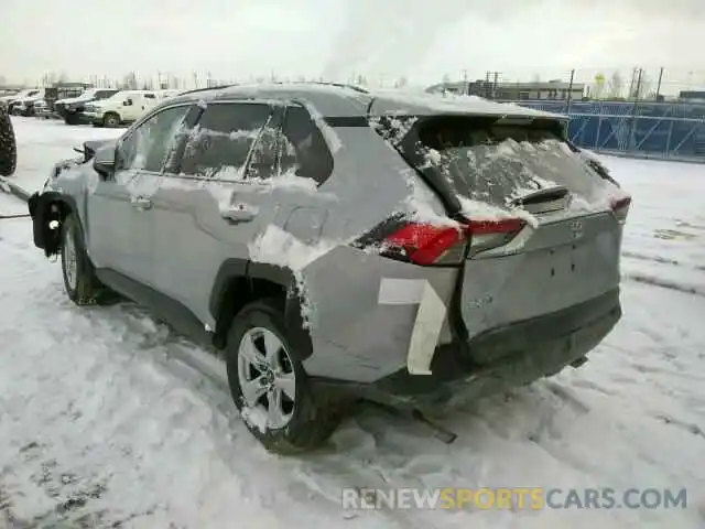 3 Photograph of a damaged car 2T3R1RFV8KW038795 TOYOTA RAV4 XLE 2019