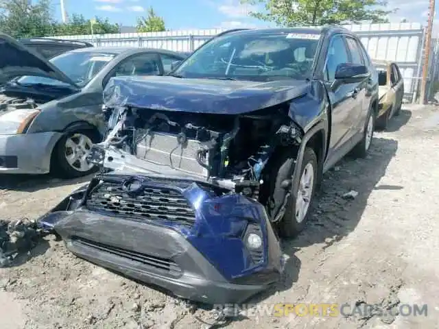 2 Photograph of a damaged car 2T3RWRFV1KW016607 TOYOTA RAV4 XLE 2019