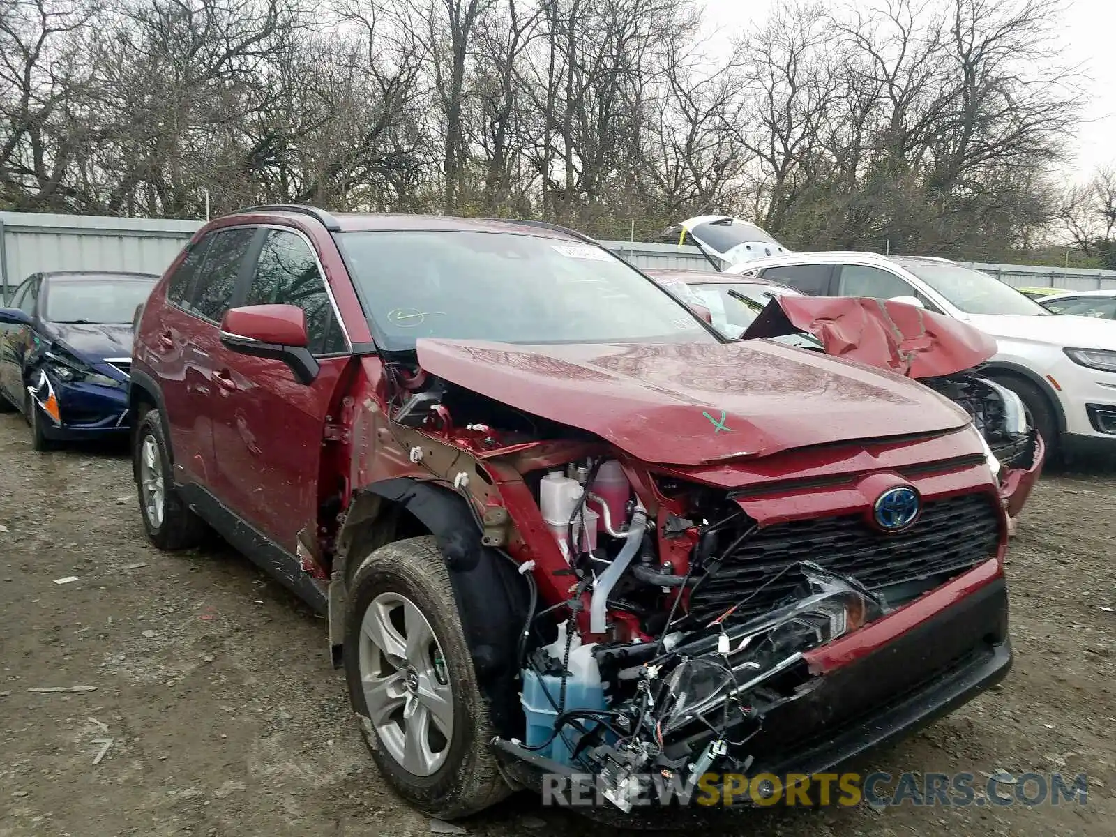 1 Photograph of a damaged car 2T3RWRFV1KW022486 TOYOTA RAV4 XLE 2019