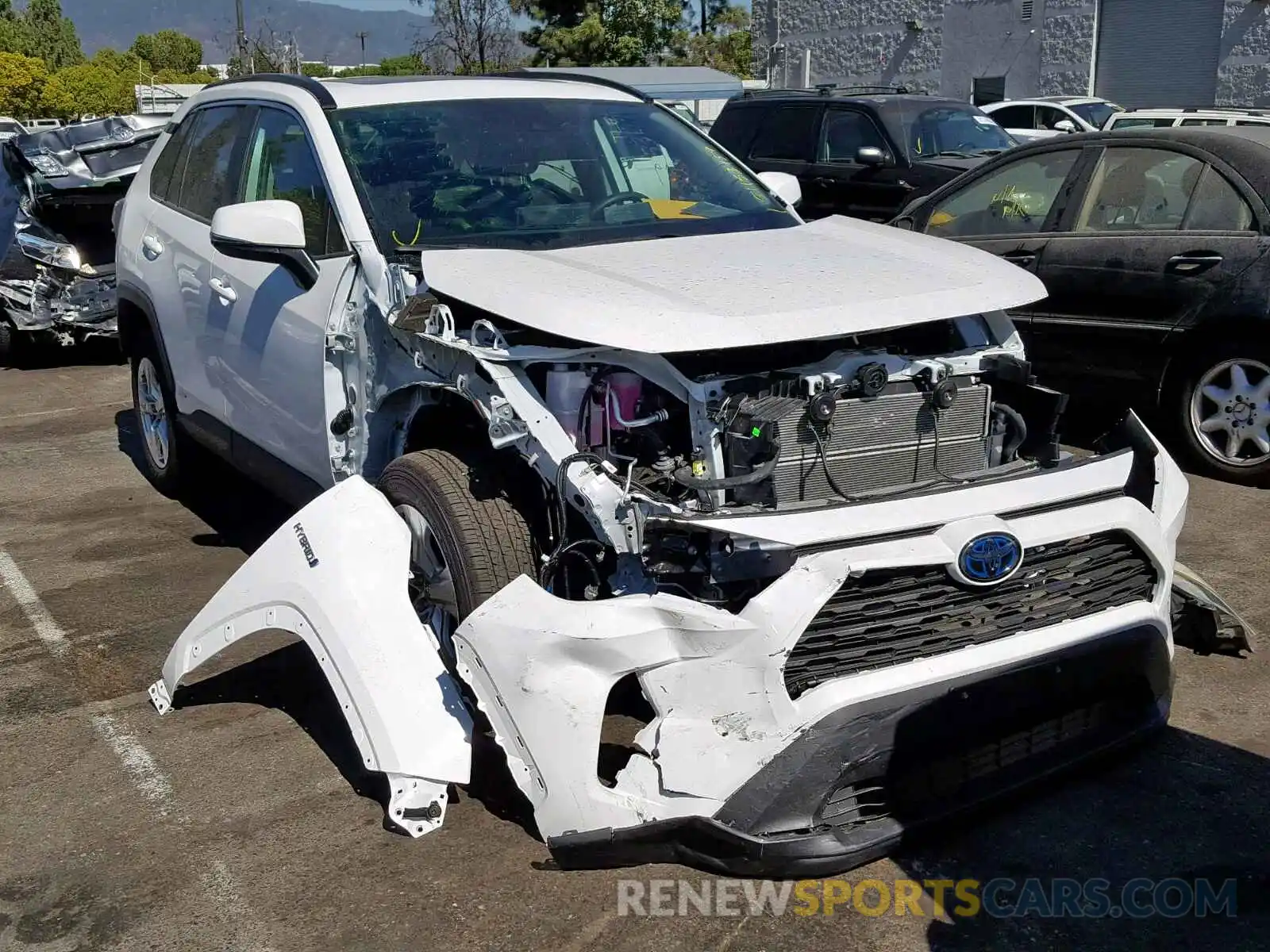 1 Photograph of a damaged car 2T3RWRFV2KW015207 TOYOTA RAV4 XLE 2019