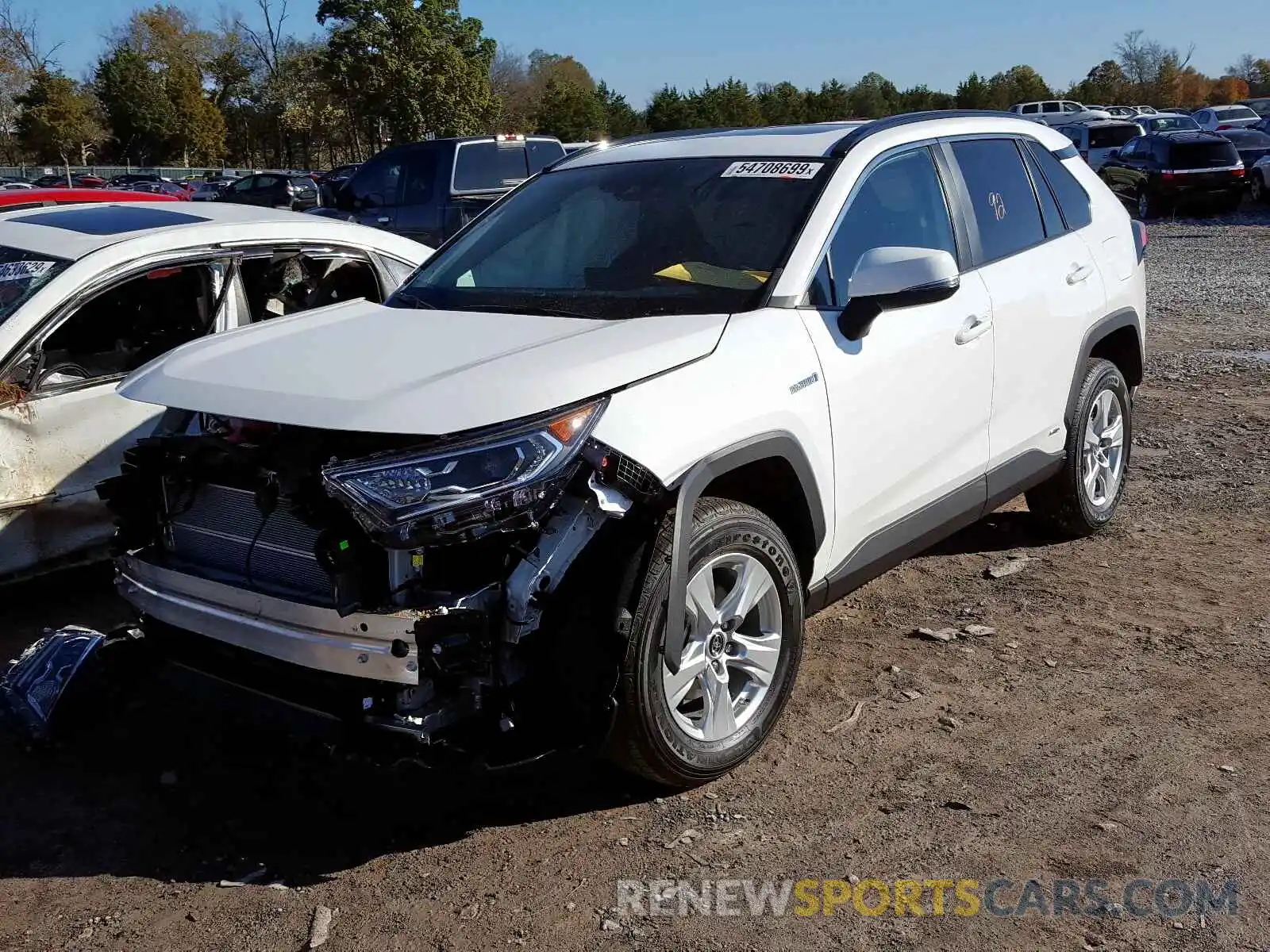 2 Photograph of a damaged car 2T3RWRFV4KW034289 TOYOTA RAV4 XLE 2019