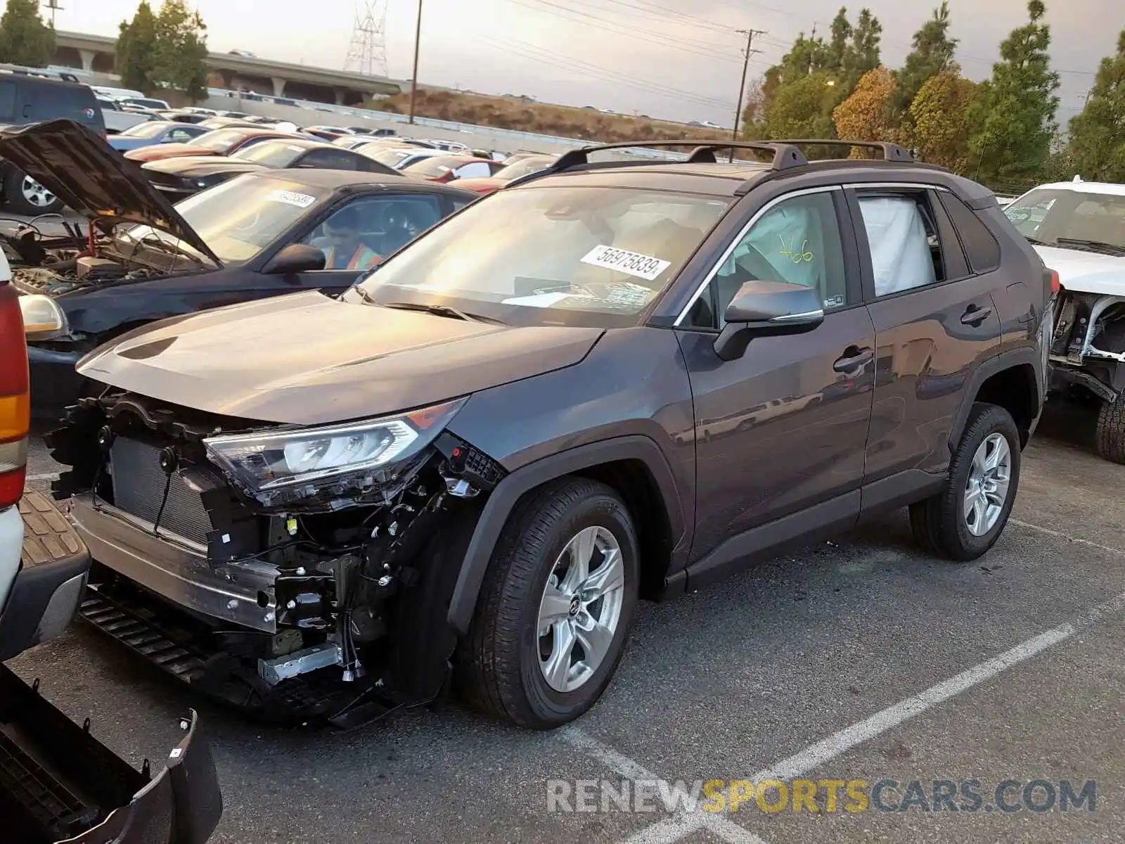 2 Photograph of a damaged car 2T3W1RFV4KC029810 TOYOTA RAV4 XLE 2019