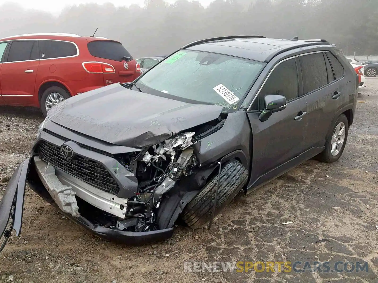 2 Photograph of a damaged car 2T3W1RFV5KC002258 TOYOTA RAV4 XLE 2019