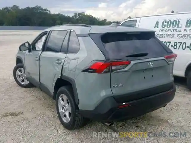 3 Photograph of a damaged car 2T3W1RFV7KW002955 TOYOTA RAV4 XLE 2019