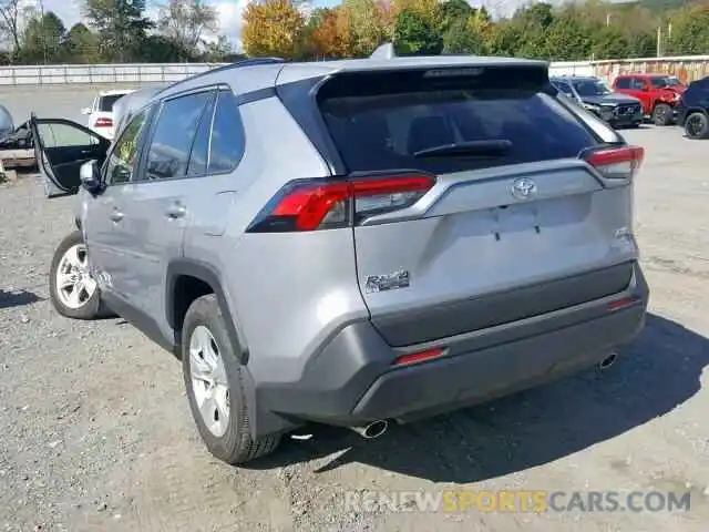 3 Photograph of a damaged car JTMP1RFV0KD506121 TOYOTA RAV4 XLE 2019