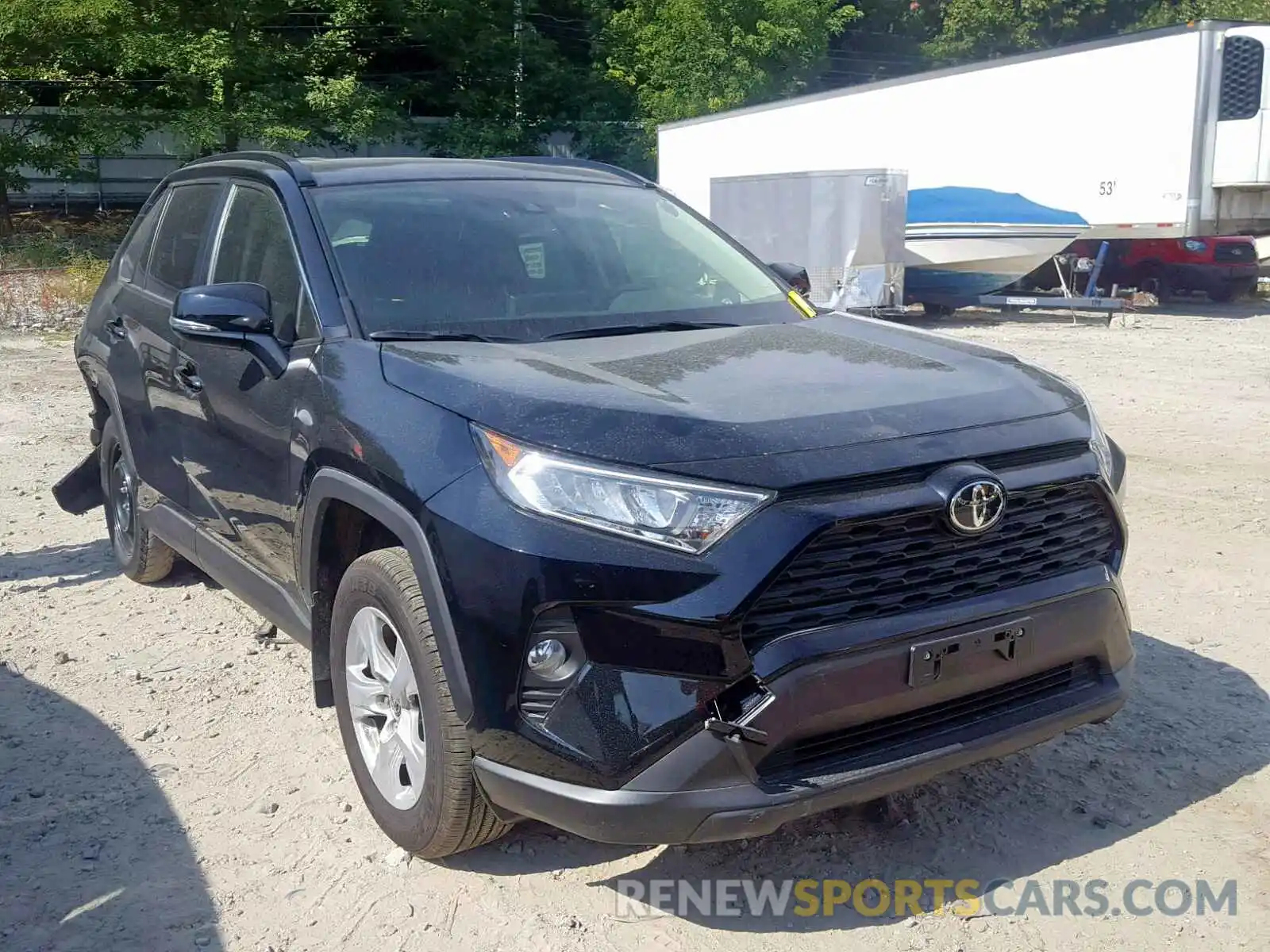 1 Photograph of a damaged car JTMP1RFV4KD029080 TOYOTA RAV4 XLE 2019