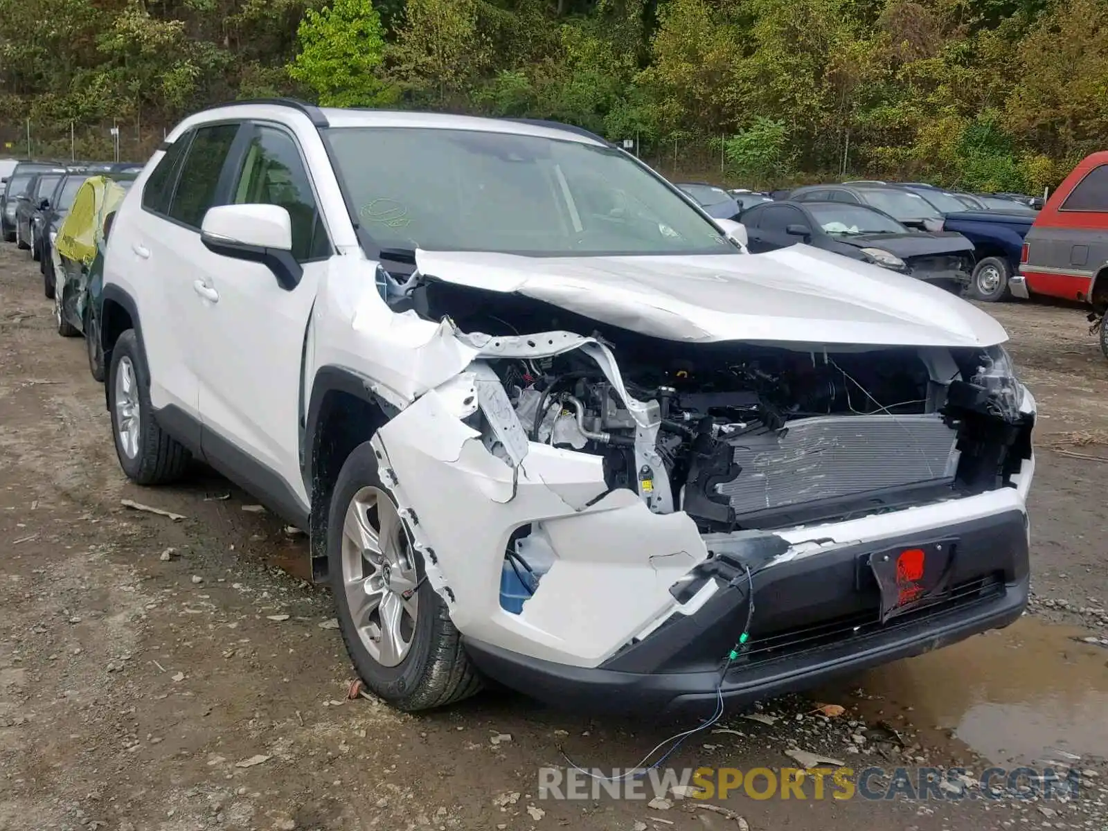 1 Photograph of a damaged car JTMP1RFV6KJ021273 TOYOTA RAV4 XLE 2019
