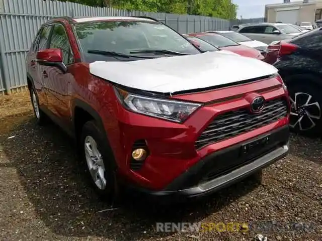 1 Photograph of a damaged car JTMP1RFV8KJ003406 TOYOTA RAV4 XLE 2019