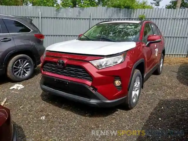 2 Photograph of a damaged car JTMP1RFV8KJ003406 TOYOTA RAV4 XLE 2019