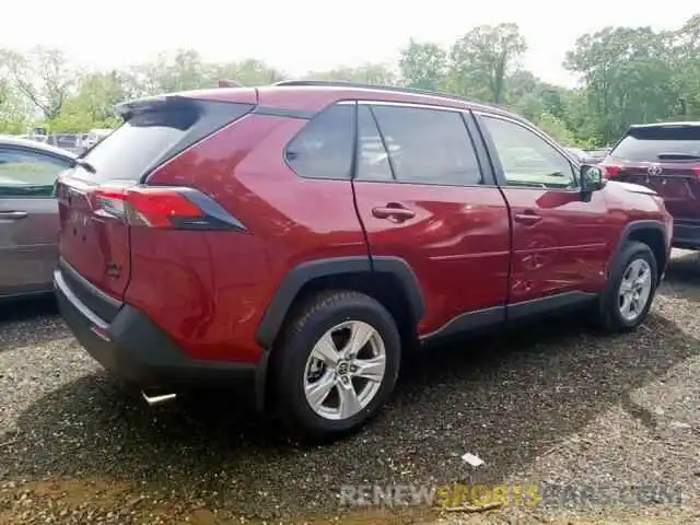 4 Photograph of a damaged car JTMP1RFV8KJ003406 TOYOTA RAV4 XLE 2019