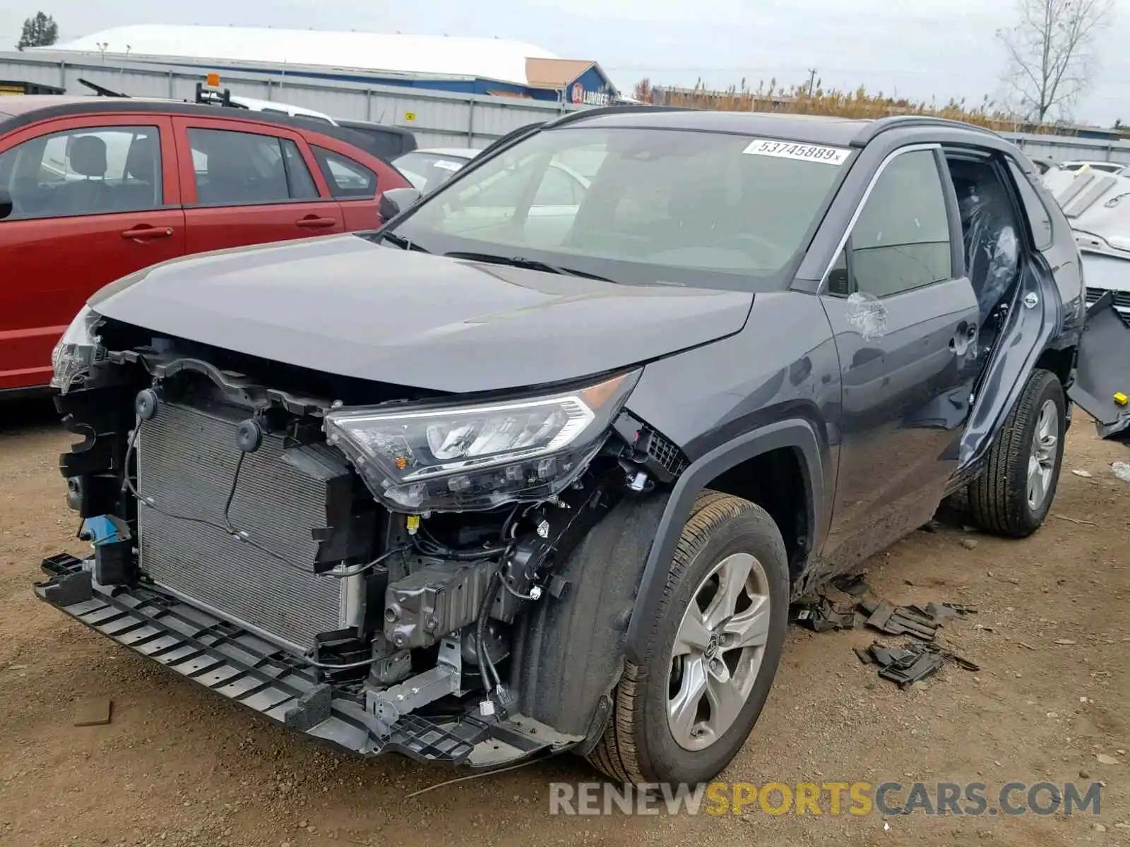 2 Фотография поврежденного автомобиля JTMP1RFV9KD507610 TOYOTA RAV4 XLE 2019