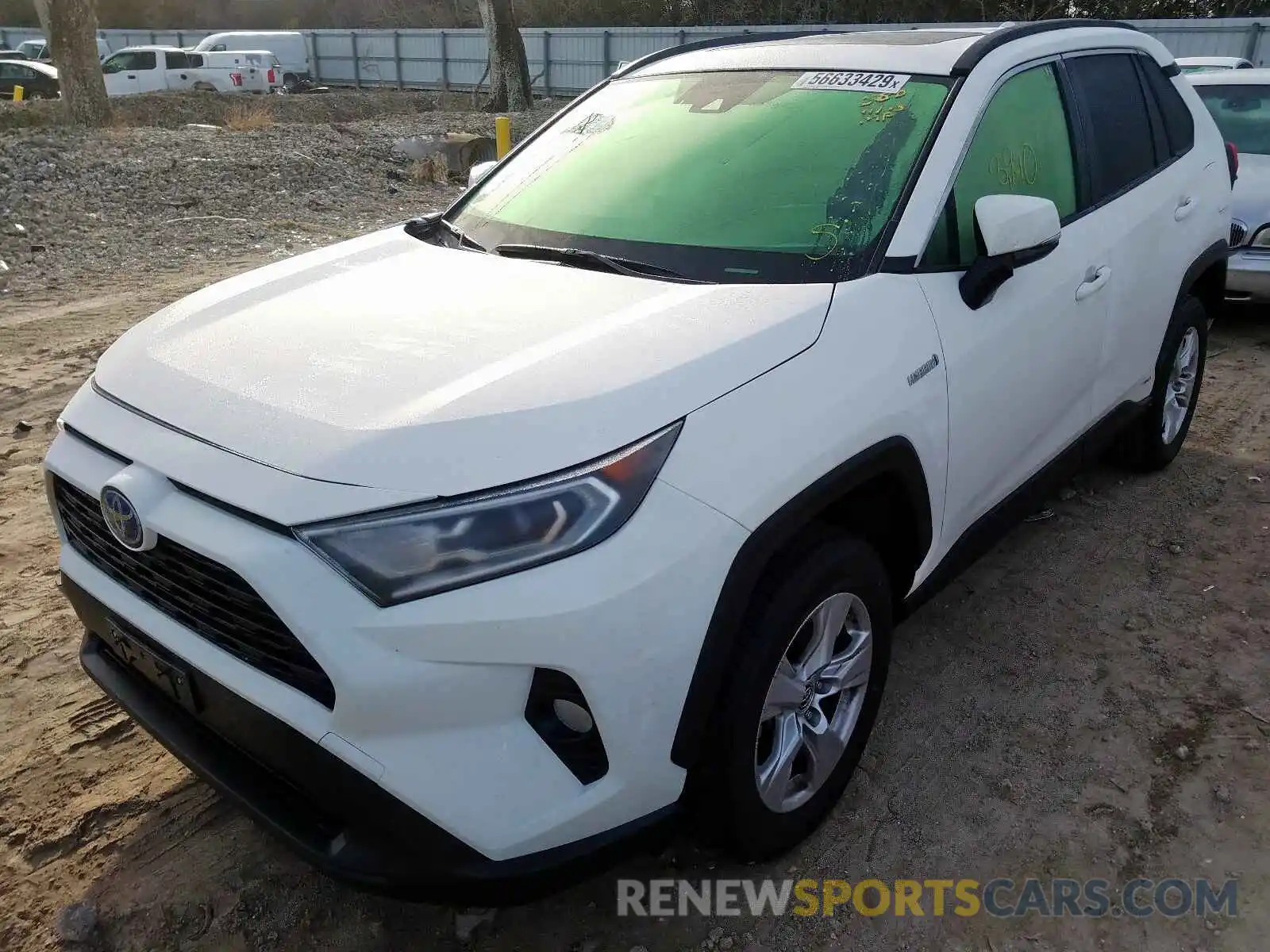 2 Photograph of a damaged car JTMRWRFV2KD026771 TOYOTA RAV4 XLE 2019