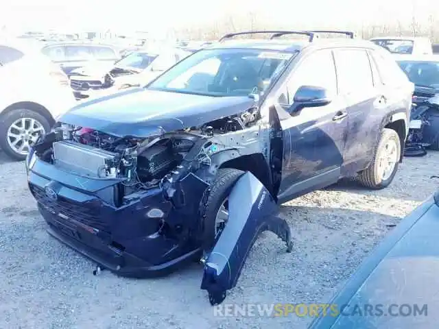 2 Photograph of a damaged car JTMRWRFV3KD031350 TOYOTA RAV4 XLE 2019