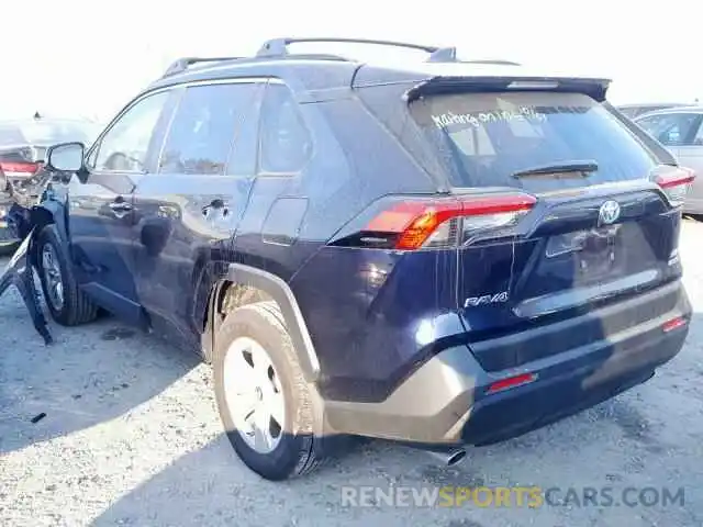 3 Photograph of a damaged car JTMRWRFV3KD031350 TOYOTA RAV4 XLE 2019