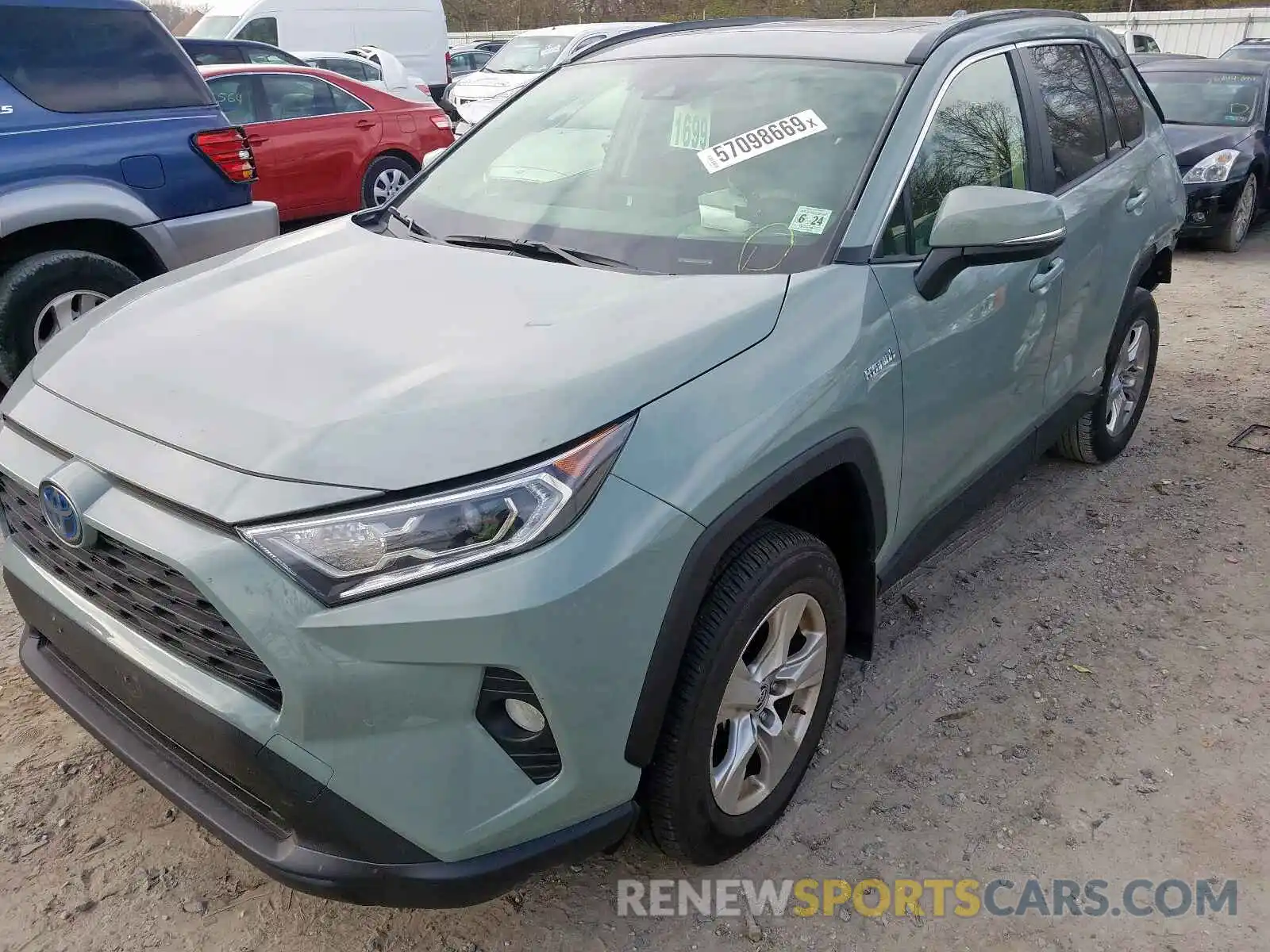 2 Photograph of a damaged car JTMRWRFV4KJ005731 TOYOTA RAV4 XLE 2019