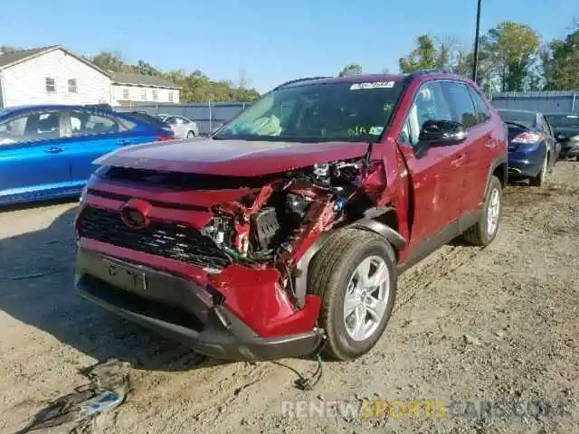 2 Фотография поврежденного автомобиля JTMRWRFV6KD506957 TOYOTA RAV4 XLE 2019