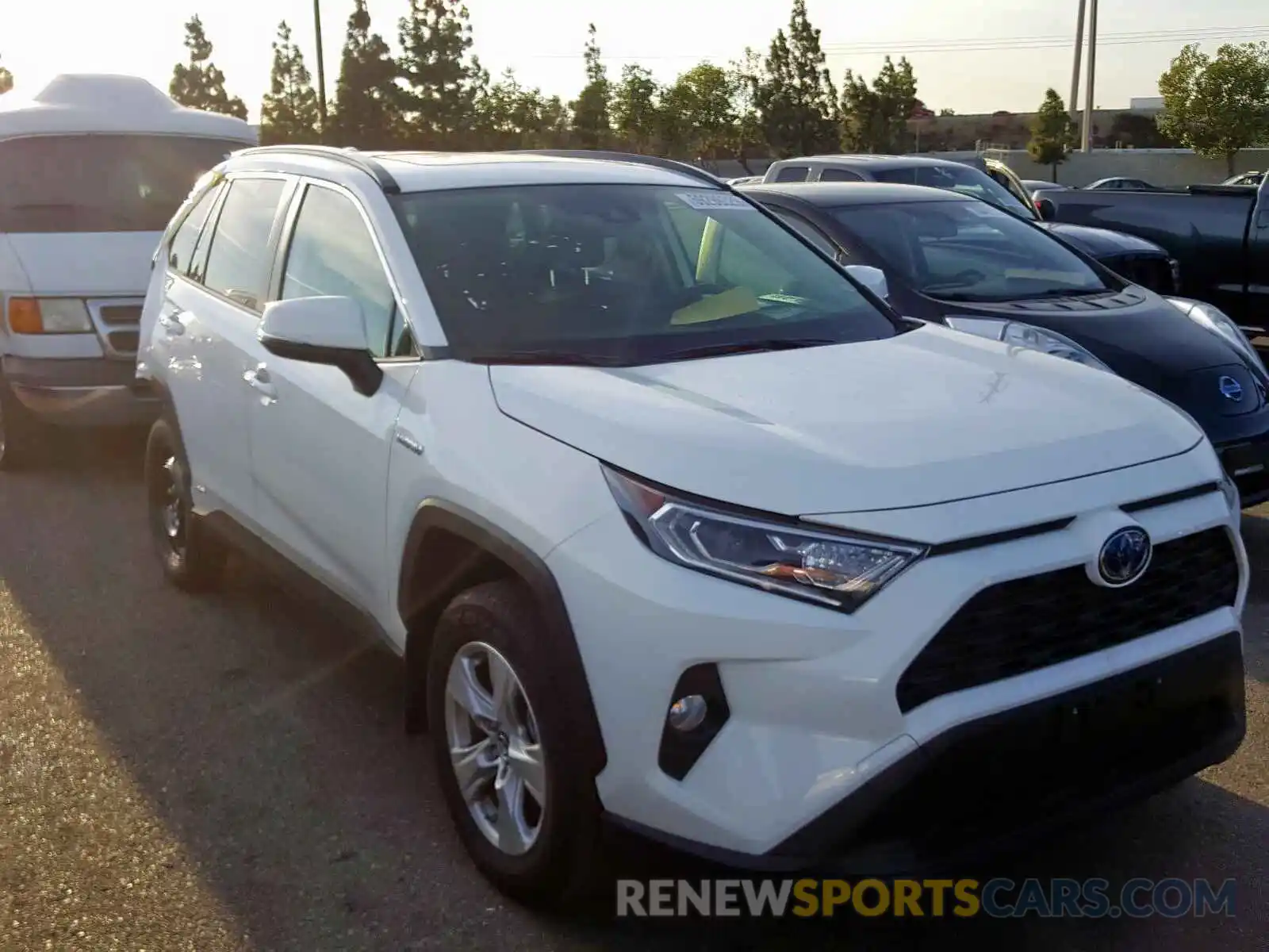 1 Photograph of a damaged car JTMRWRFV9KD004590 TOYOTA RAV4 XLE 2019