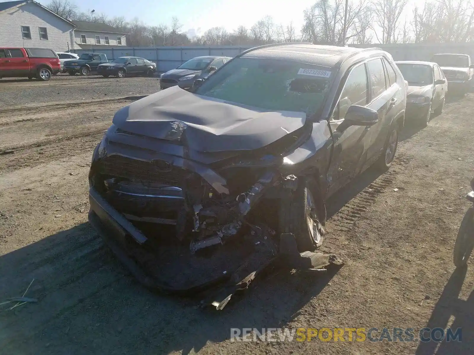 2 Photograph of a damaged car JTMRWRFV9KD022989 TOYOTA RAV4 XLE 2019