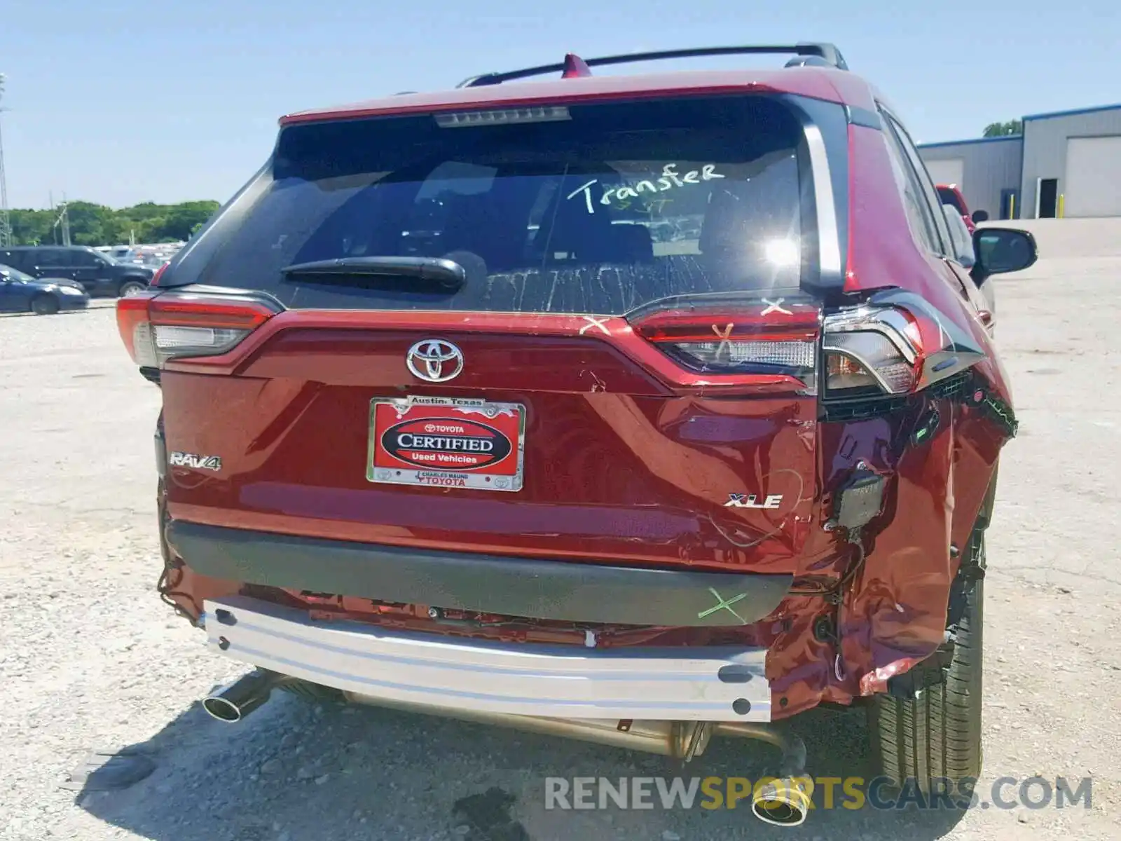 9 Photograph of a damaged car JTMW1RFV1KD504115 TOYOTA RAV4 XLE 2019