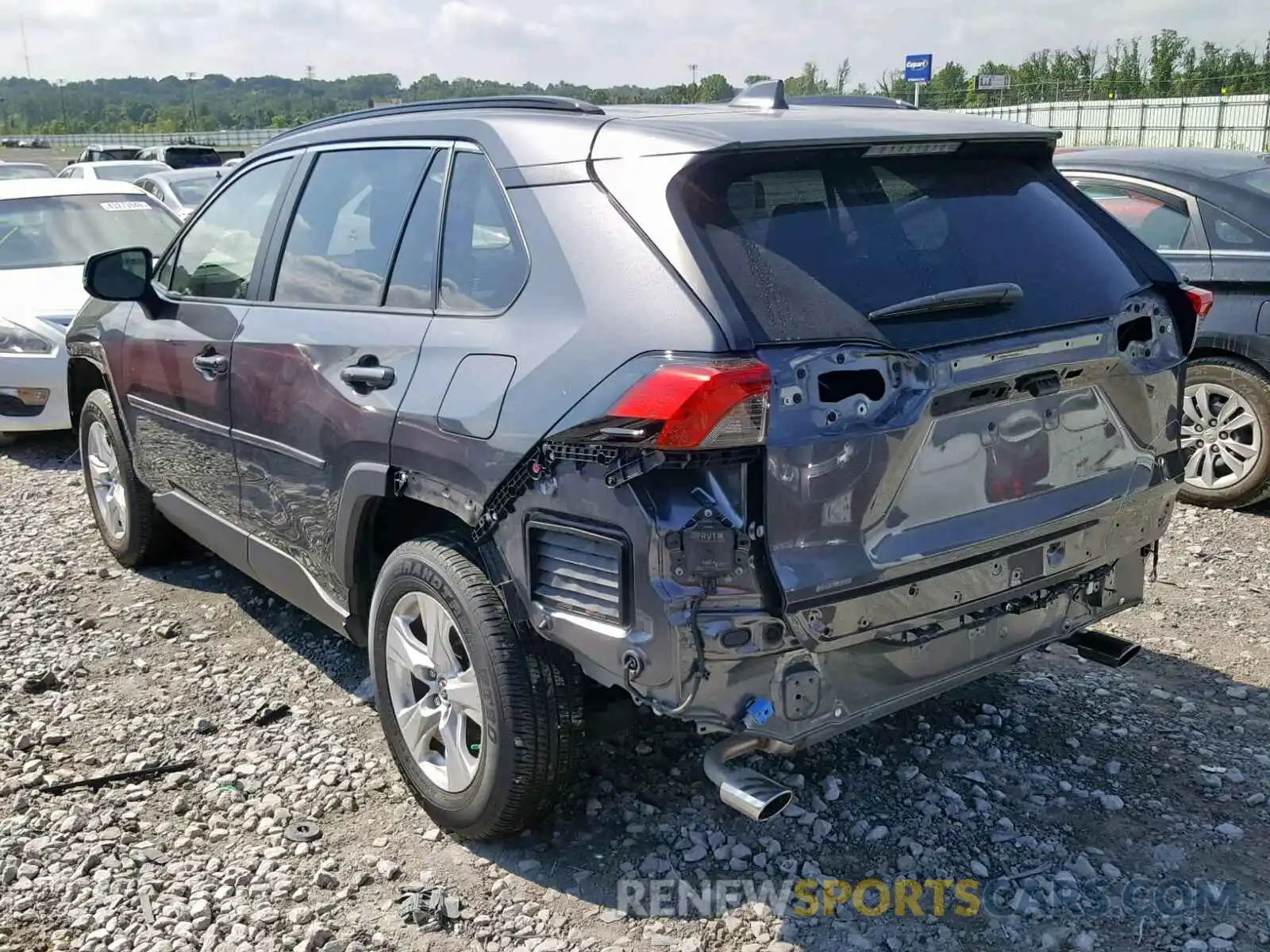 3 Фотография поврежденного автомобиля JTMW1RFV1KJ001797 TOYOTA RAV4 XLE 2019