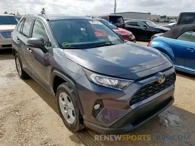 1 Photograph of a damaged car JTMW1RFV2KD010202 TOYOTA RAV4 XLE 2019