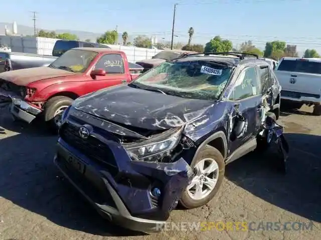 2 Photograph of a damaged car JTMW1RFV3KD015280 TOYOTA RAV4 XLE 2019