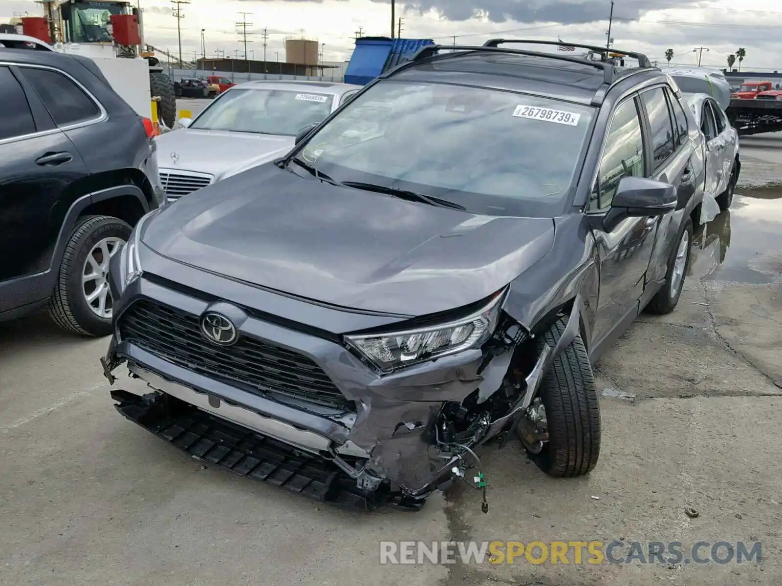 2 Photograph of a damaged car JTMW1RFV3KJ002076 TOYOTA RAV4 XLE 2019