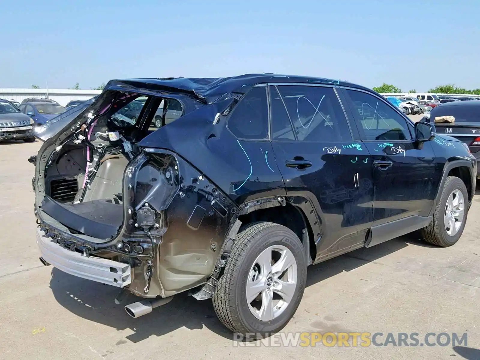 4 Фотография поврежденного автомобиля JTMW1RFV4KD007978 TOYOTA RAV4 XLE 2019